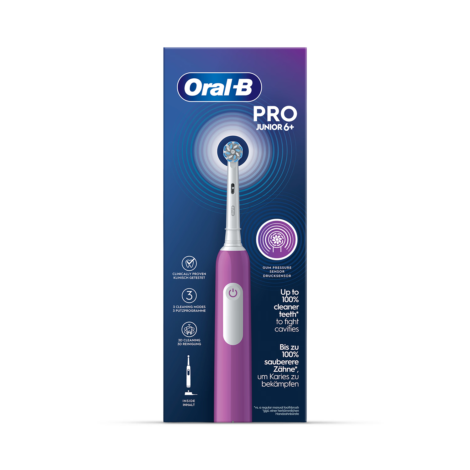 Oral-B Pro Junior electric toothbrush for ages 6+, imported from the UK