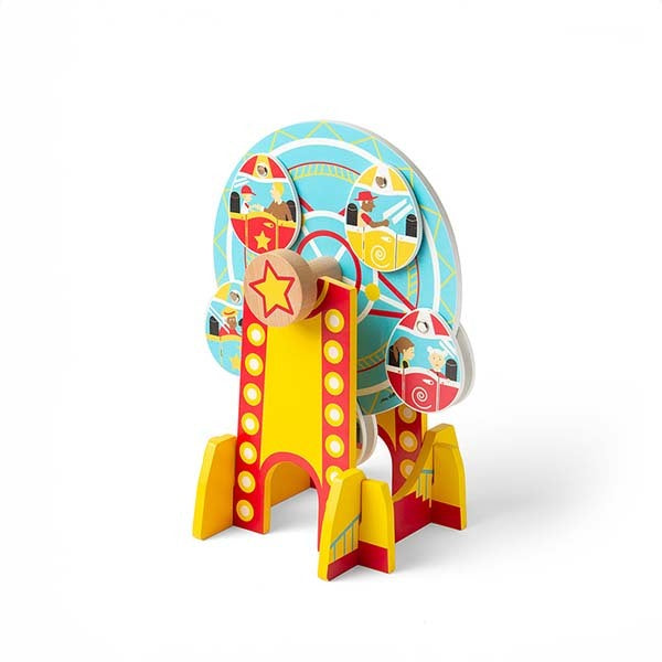 Bigjigs Rail Ferris Wheel, Wooden Train Set Accessory