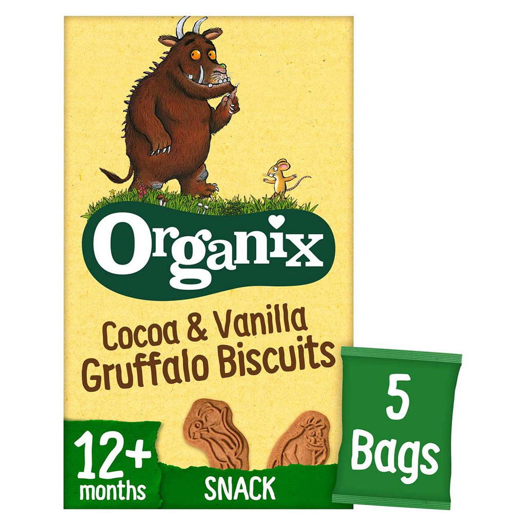 Organix Cocoa & Vanilla Gruffalo Biscuits 12+ Months 5 x 20g