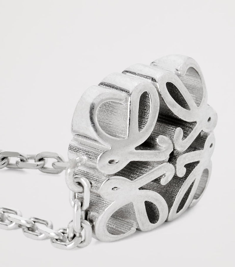 LOEWE sterling silver Bombé Anagram bracelet, imported from the UK