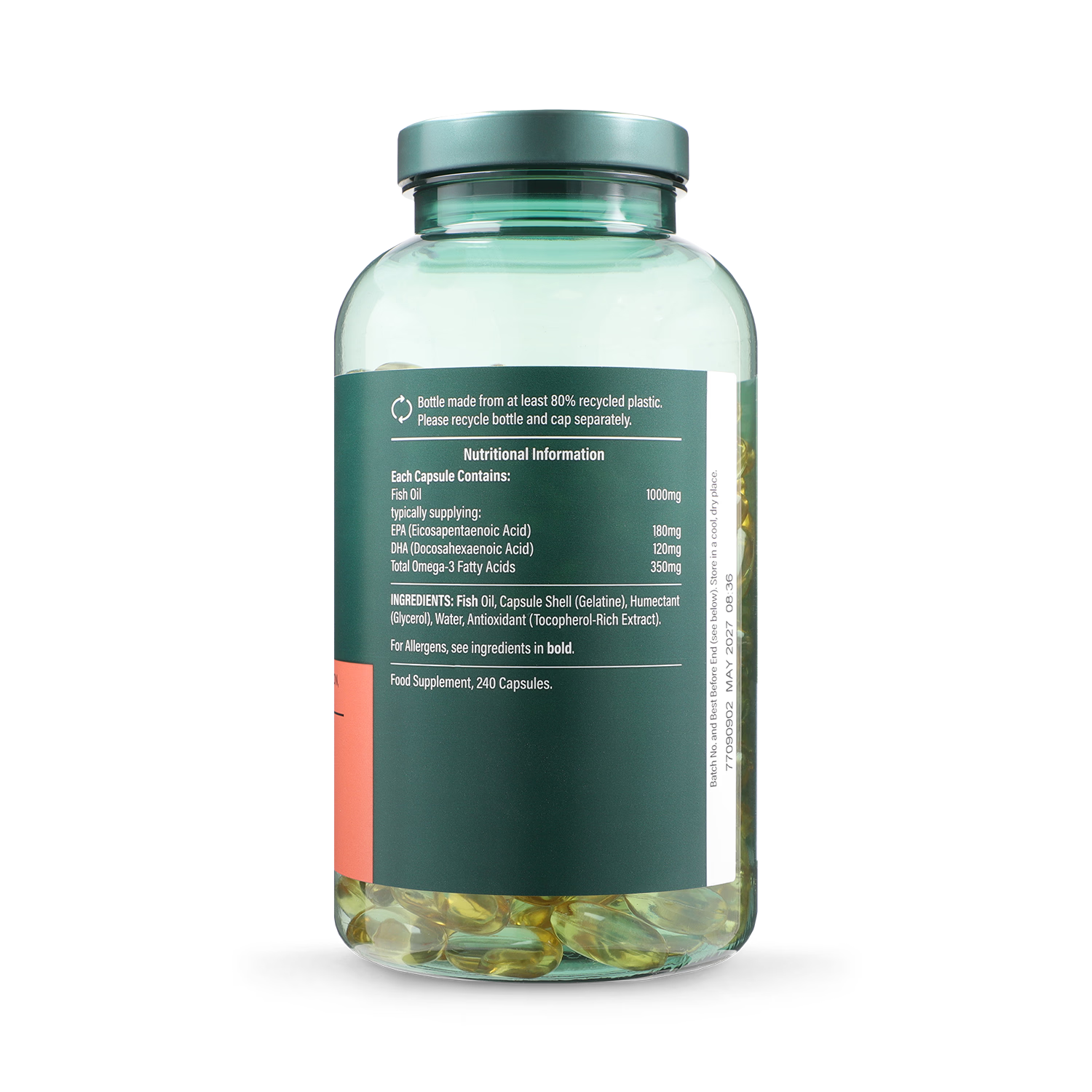 Holland Barrett Omega 3 Fish Oil 1000mg 240 Capsules, UK version