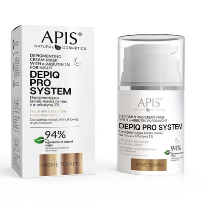 Superdrug APIS Depigmenting Cream-Mask with -Arbutin 1% Night 50ml- Buy online at McGrocer