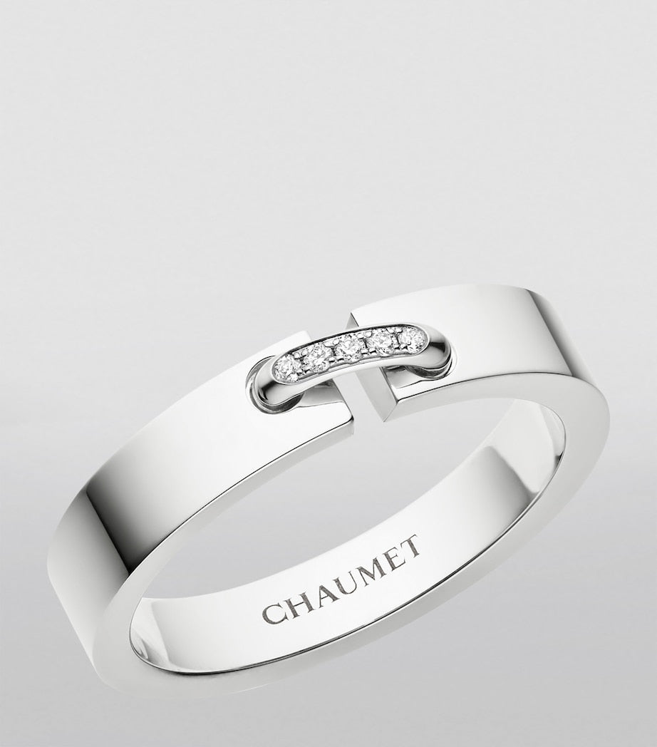 Chaumet Liens Évidence white gold diamond wedding band - British product