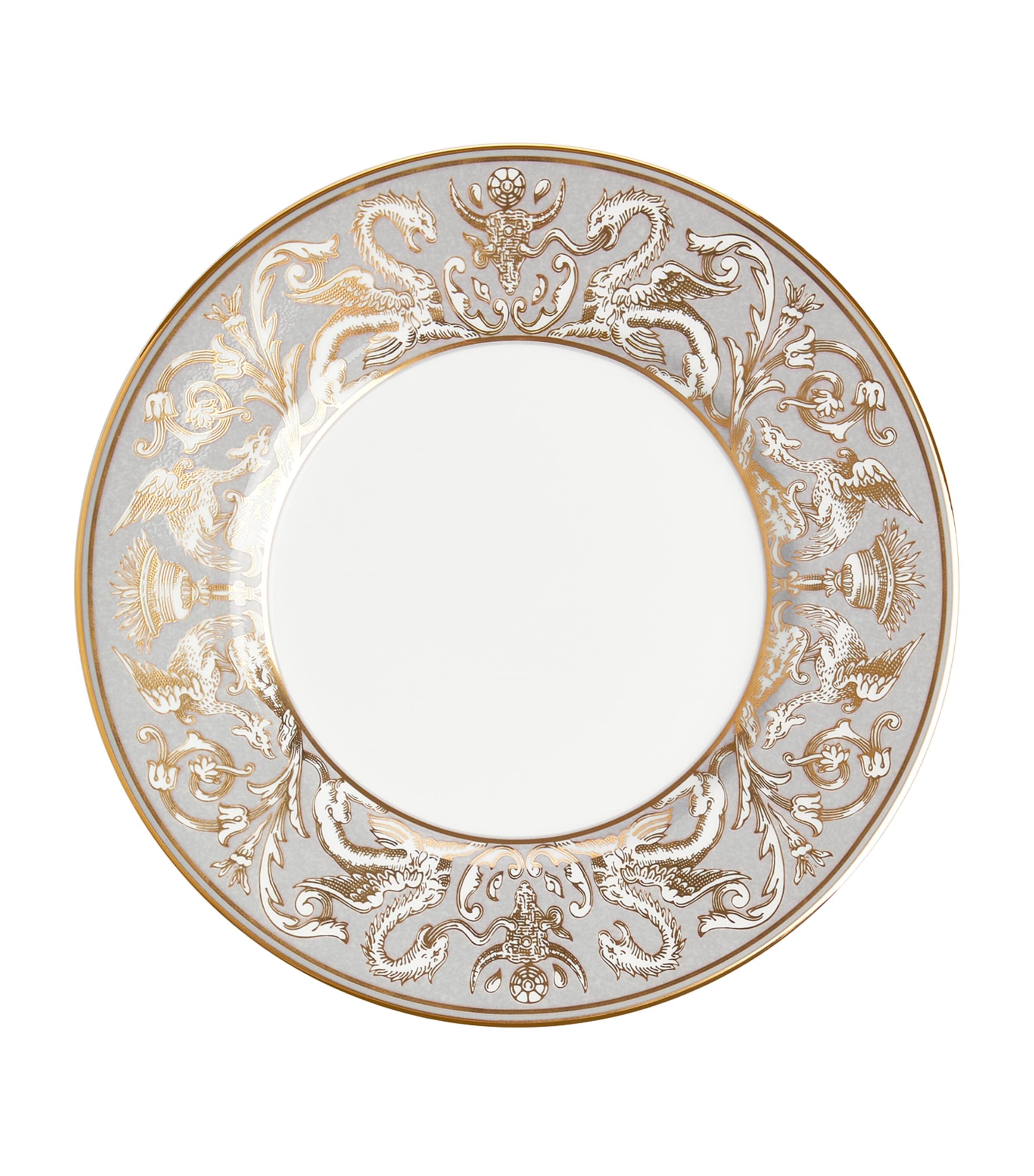 Wedgwood Renaissance Grey fine china plate 23cm (British brand)