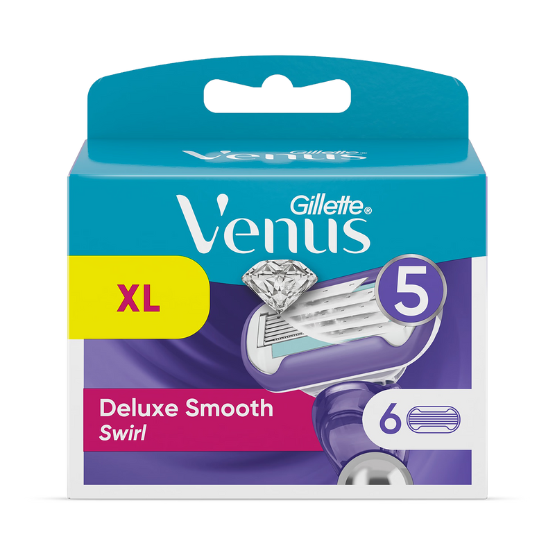Venus Deluxe Smooth Swirl razor blades refill pack - British product