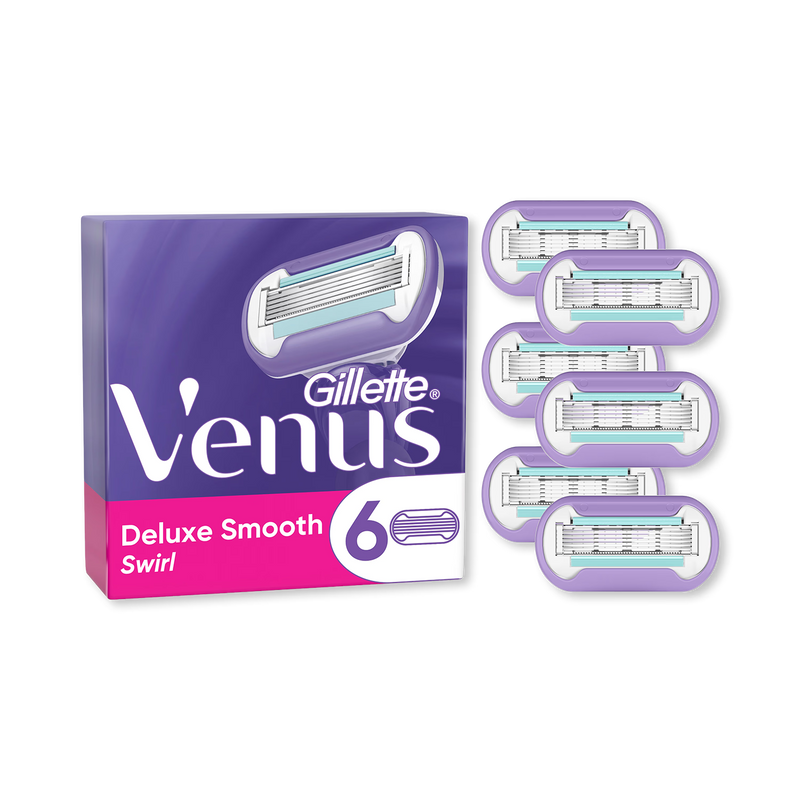 Venus Deluxe Smooth Swirl razor blades refill pack - British product