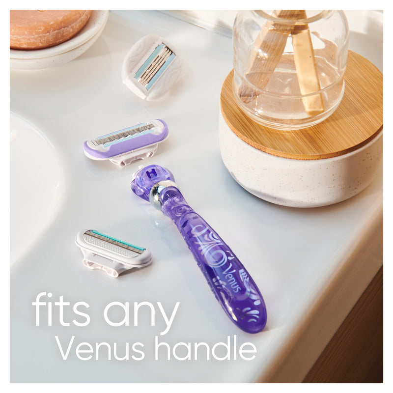 Venus Deluxe Smooth Swirl razor blades refill pack - British product