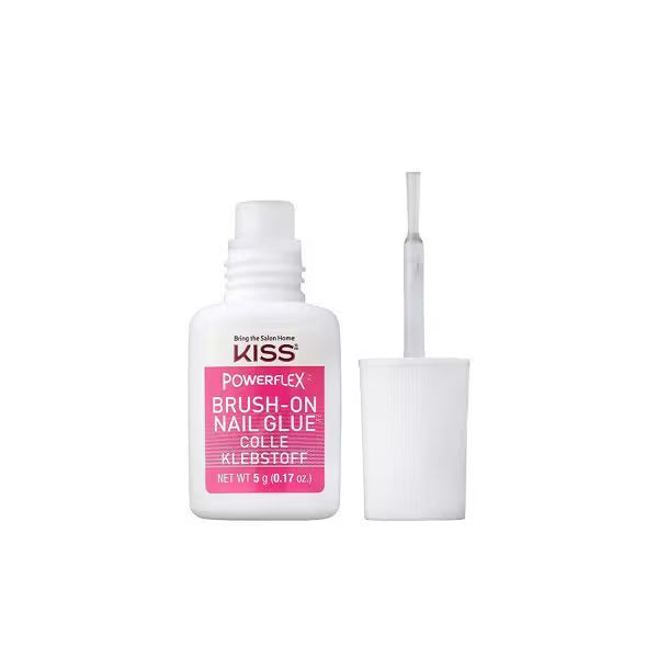 Kiss Powerflex brush-on nail glue container, UK version
