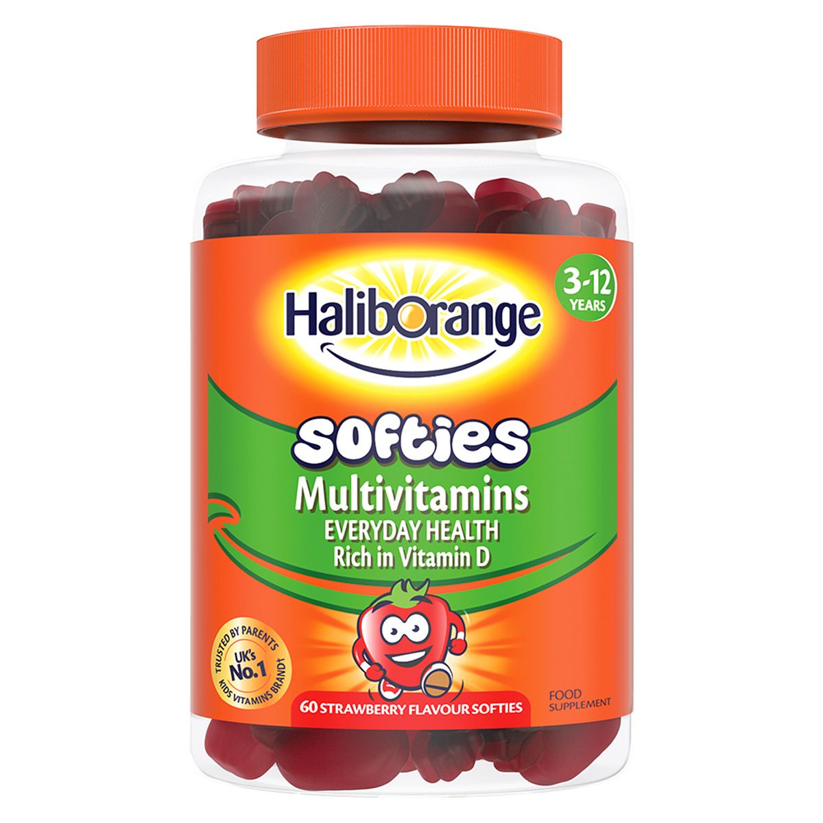 Haliborange 3-12 Years Multivitamins Everyday Health - 60 Strawberry Flavour Softies GOODS Boots   