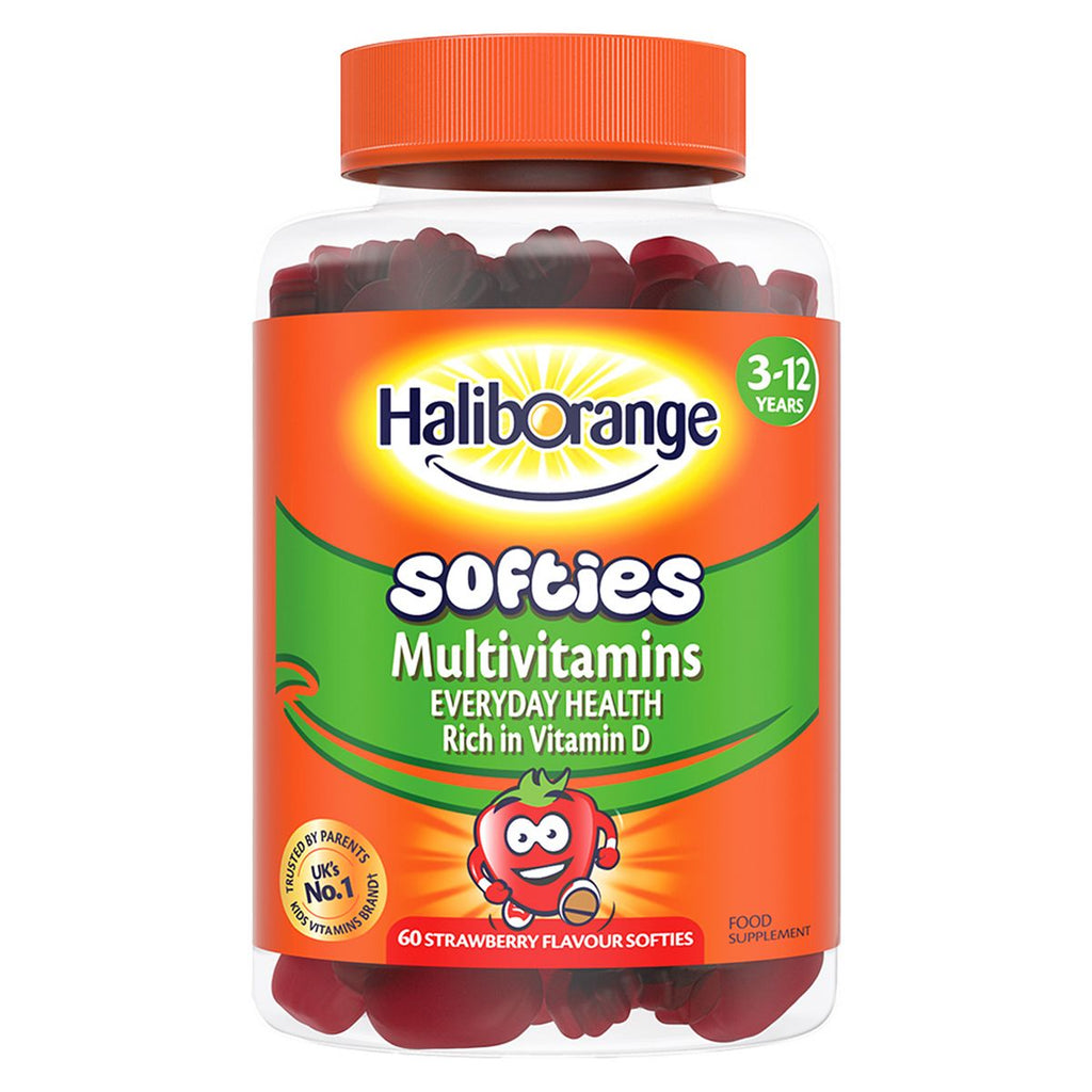 Haliborange 3-12 Years Multivitamins Everyday Health - 60 Strawberry Flavour Softies