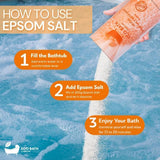 Eco Bath grapefruit Epsom salt soak 1kg, imported from the UK