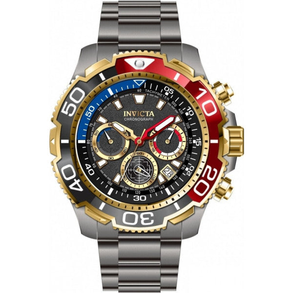 Invicta TI-22 black titanium men's watch (British brand)