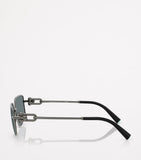 Tiffany & Co. metal rectangular sunglasses TF3111, imported from the UK