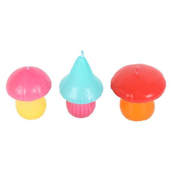 Something Different Funky Fungi candles pack of 3, imported from the UK