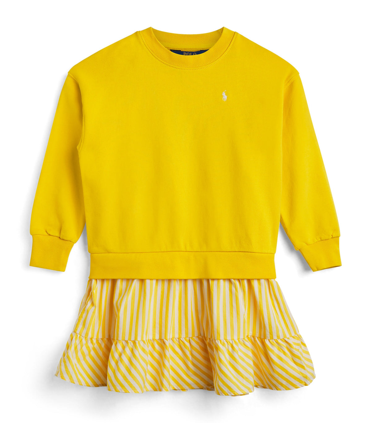 Ralph Lauren kids cotton stripe polo pony dress 2-7 years, imported from the UK