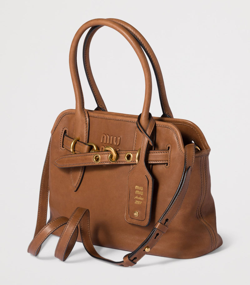 Miu Miu Aventure Nappa leather top-handle bag, UK version