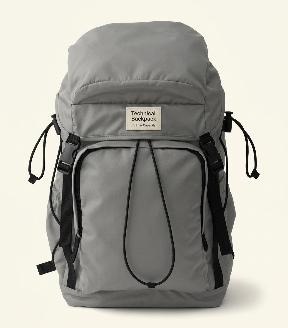 Prada Re-Nylon leather backpack with multiple pockets (British brand)