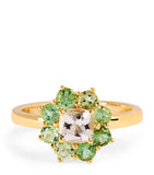 Jennifer Meyer yellow gold tourmaline flower ring, UK version