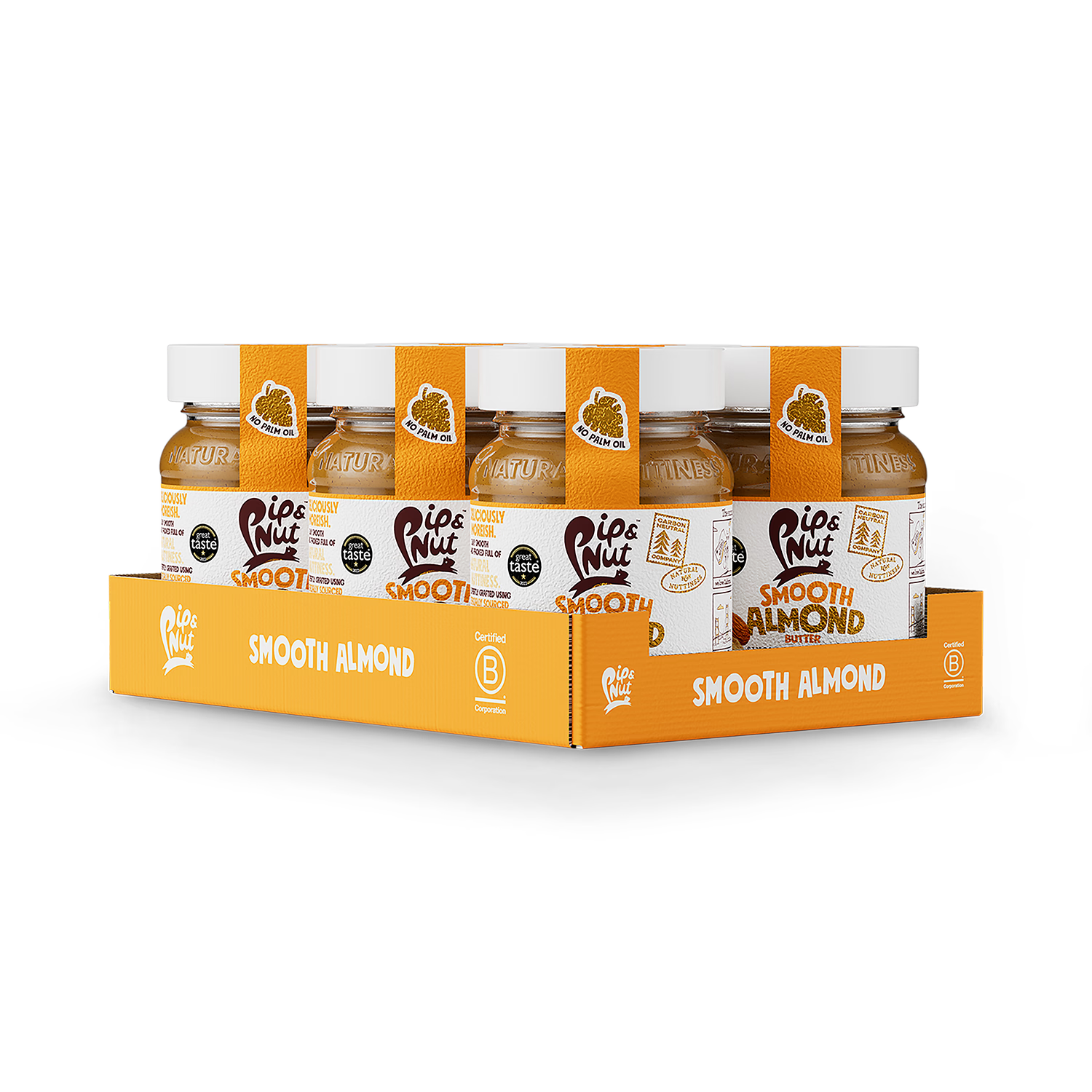 Pip & Nut smooth almond butter 6x170g multipack (British brand)