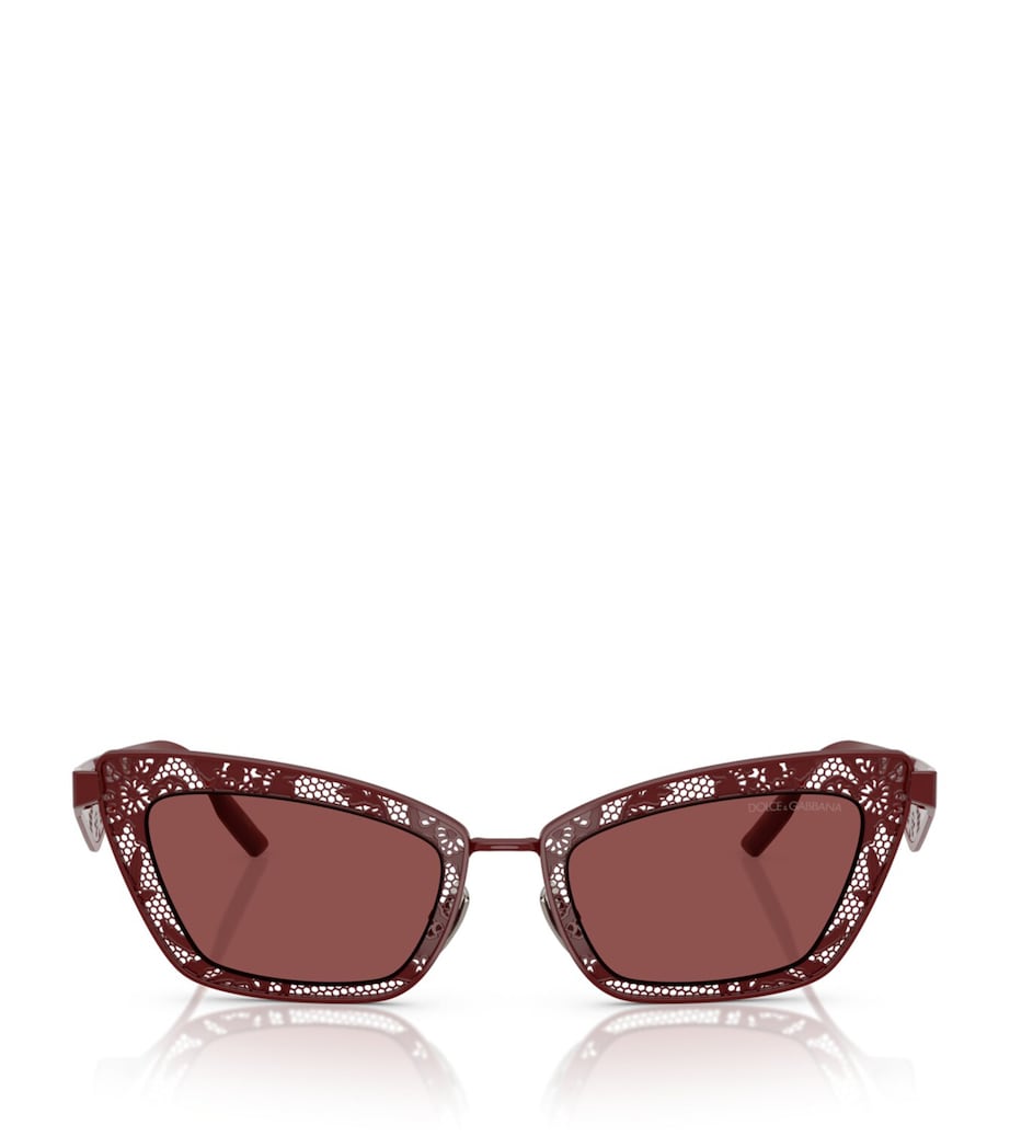 Dolce&Gabbana steel rectangular sunglasses, UK version