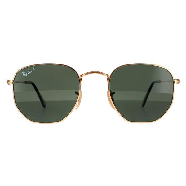 Ray-Ban Hexagonal RB3548N gold polarised sunglasses - British product