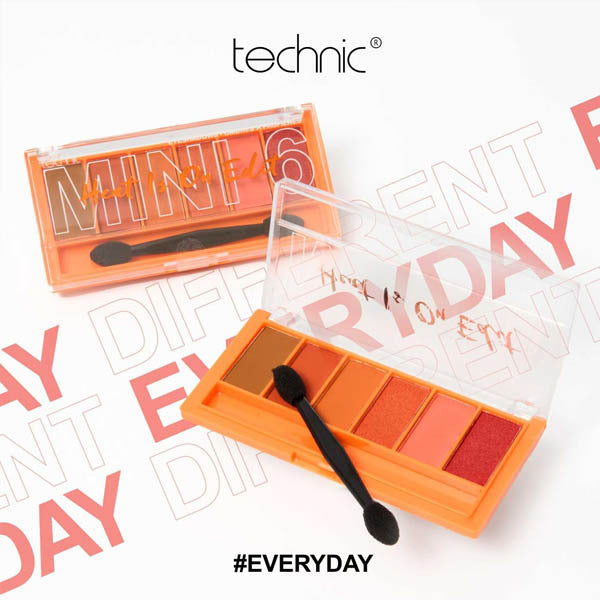 Technic Mini 6 Eyeshadow Palette Heat Is On Edit (British brand)