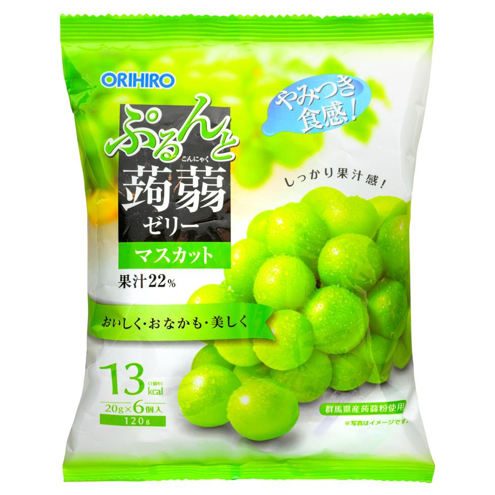 Orihiro Konjac Jelly Muscat Grape, imported from the UK