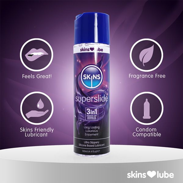Skins Superslide Silicone Lubricant 130ml - British product