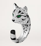 Boucheron leopard cat diamond ring (British brand)