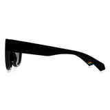 Polaroid black polarized women's cat-eye sunglasses, imported from the UK