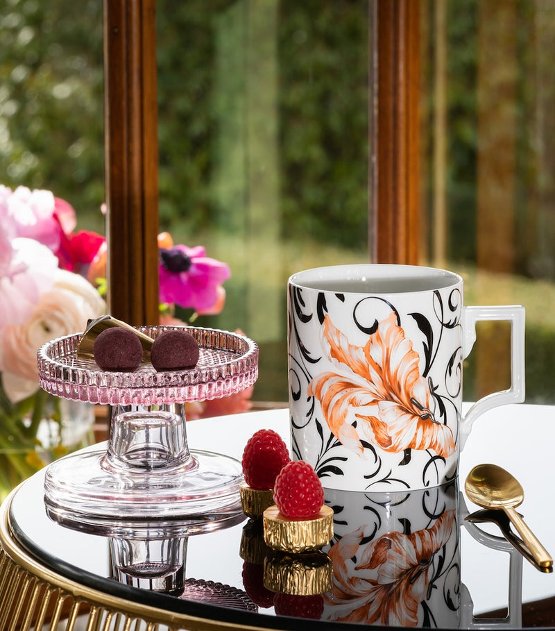 Meissen porcelain flower ornament mug 250ml - British product