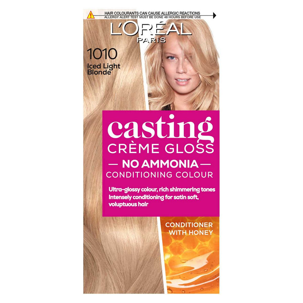 L'Oreal Paris Casting Creme Gloss Semi-Permanent Hair Dye, Blonde Hair Dye 1010 Light Iced Blonde