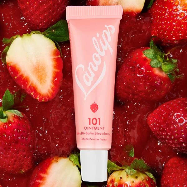 Lanolips 101 Ointment Multi-Balm strawberry lip balm, UK version