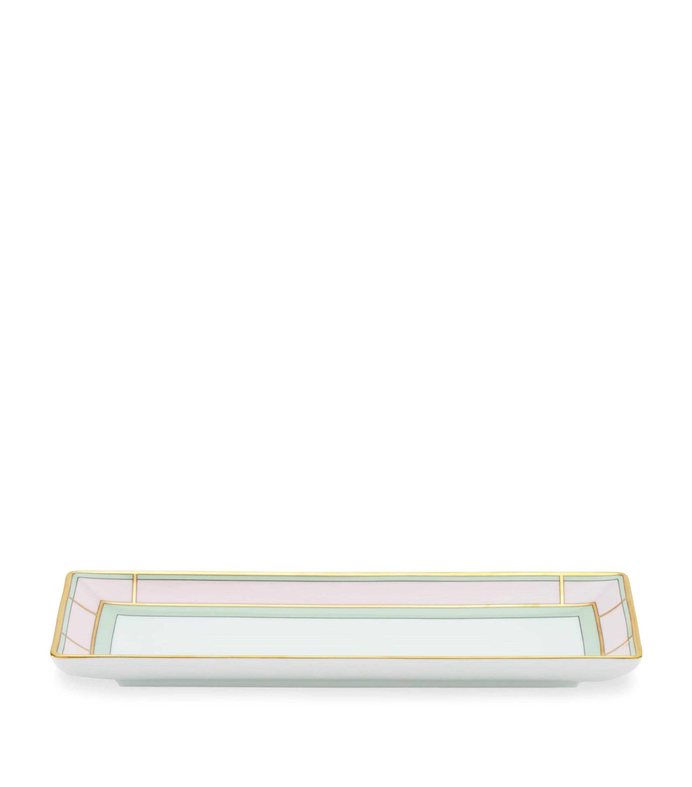GINORI 1735 Porcelain Colonna Diva Rectangular Change Tray 28cm, UK version