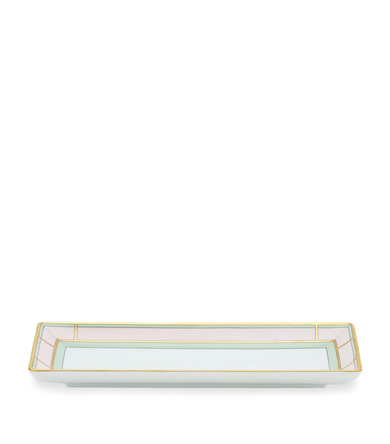 GINORI 1735 Porcelain Colonna Diva Rectangular Change Tray 28cm, UK version