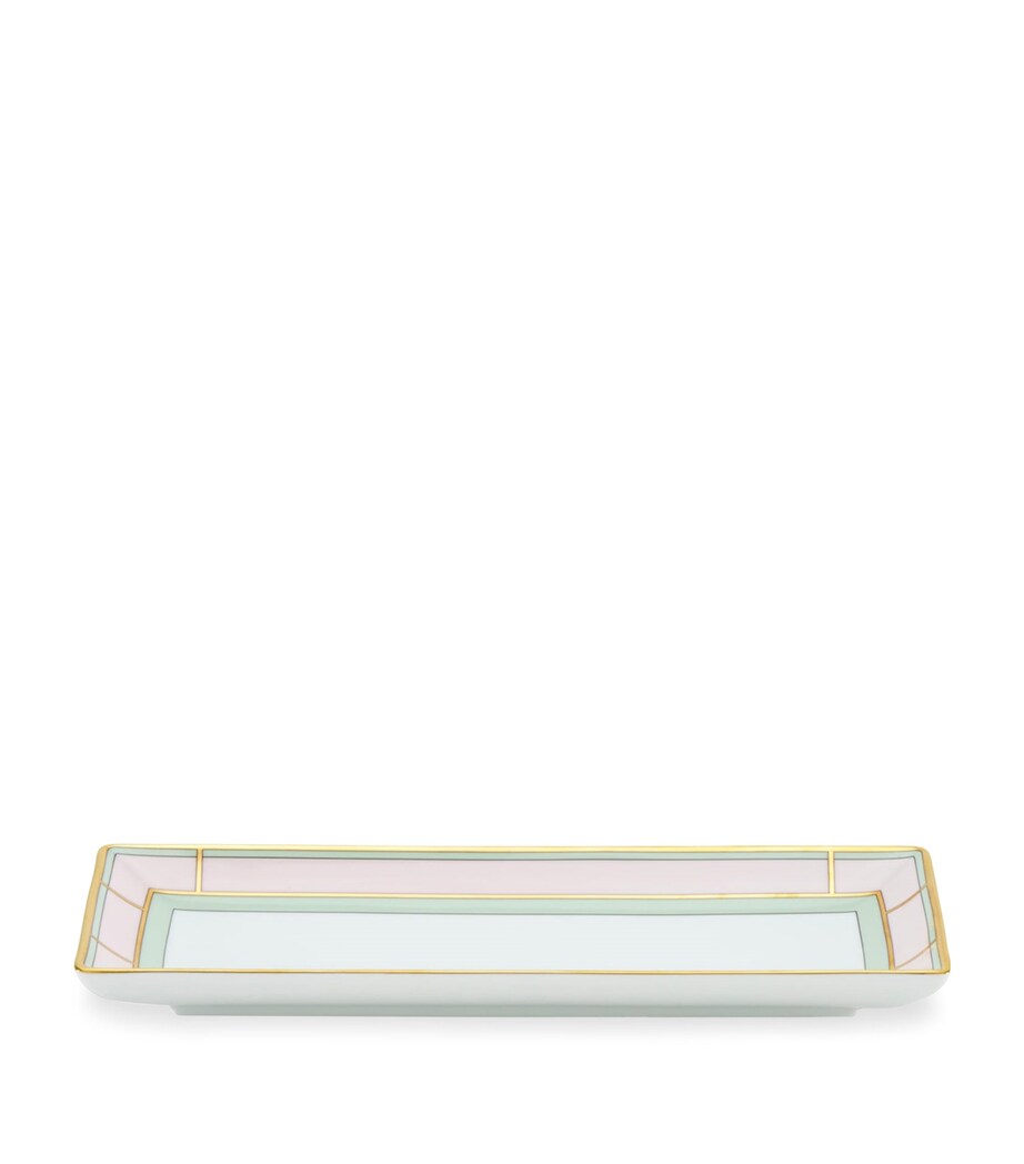 GINORI 1735 Porcelain Colonna Diva Rectangular Change Tray 28cm, UK version