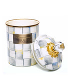 MacKenzie-Childs Sterling Check canister 21.5cm, imported from the UK