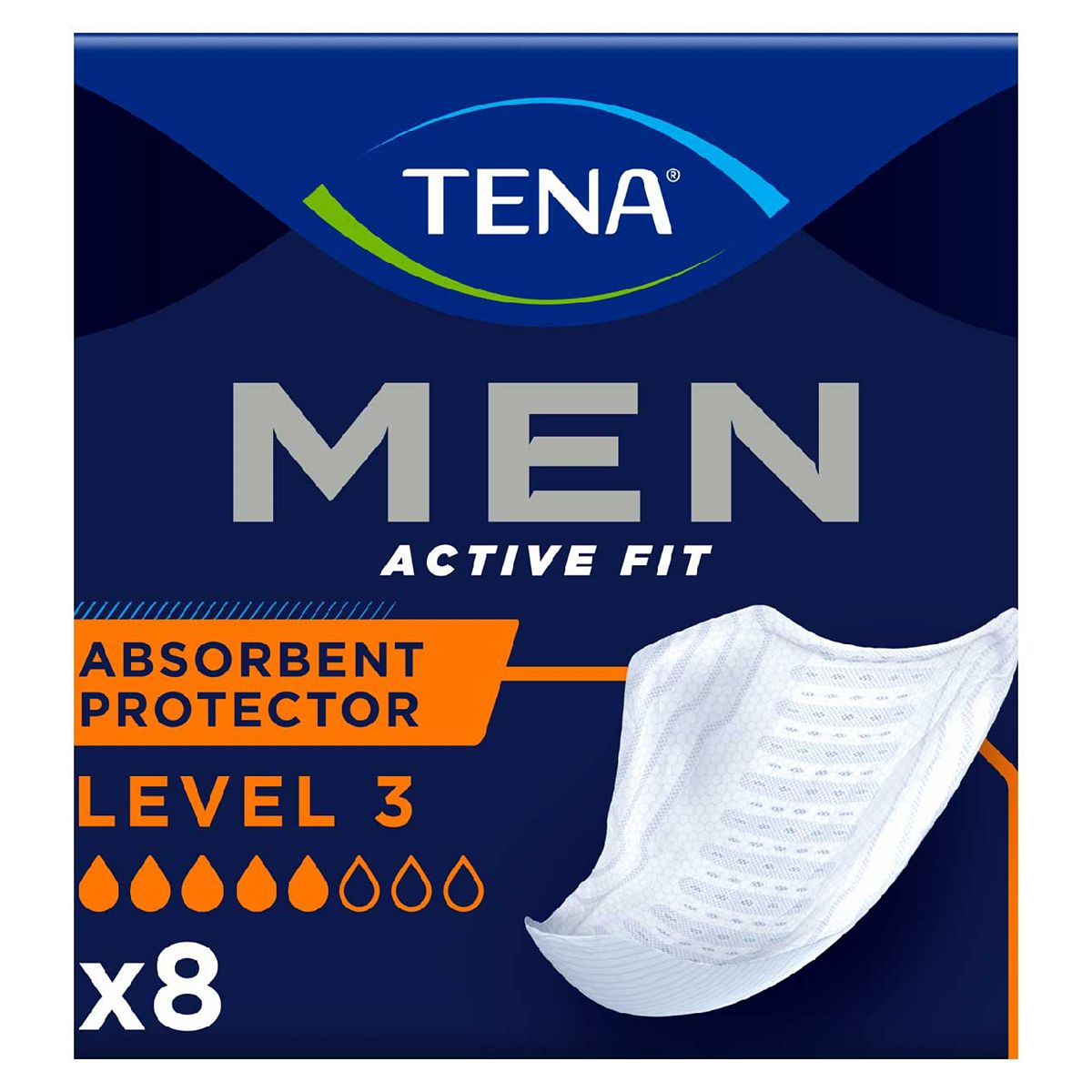 TENA Men Level 3 Incontinence Absorbent Protector - 8 pack GOODS Boots   