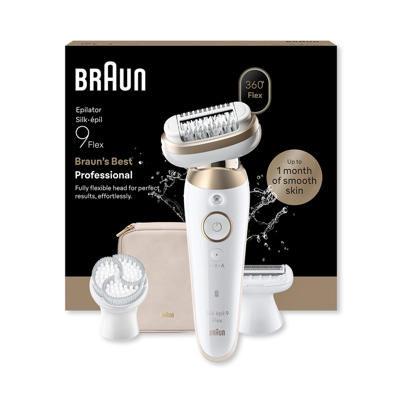 Braun Silk·épil 9 Flex gold epilator - British product