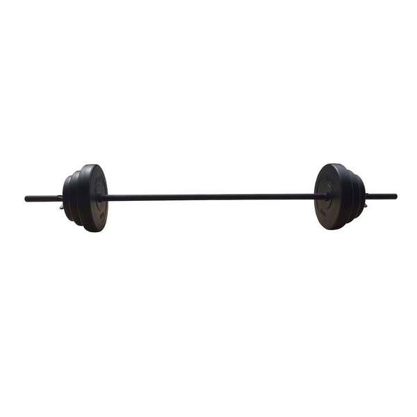 HXGN 20kg adjustable barbell weight set with black plates, UK version
