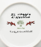 GINORI 1735 Il Viaggio di Nettuno porcelain teacup and saucer set of 2, UK version