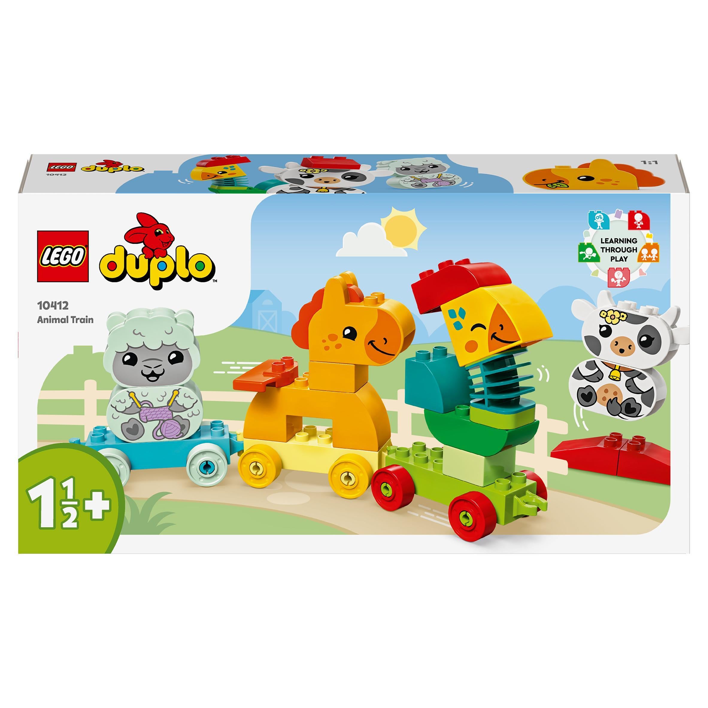 LEGO DUPLO My First Animal Train Toddler Learning Toys 10412 GOODS Sainsburys   