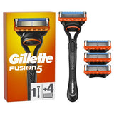 Gillette Fusion Handle + 4 Blades GOODS Superdrug   