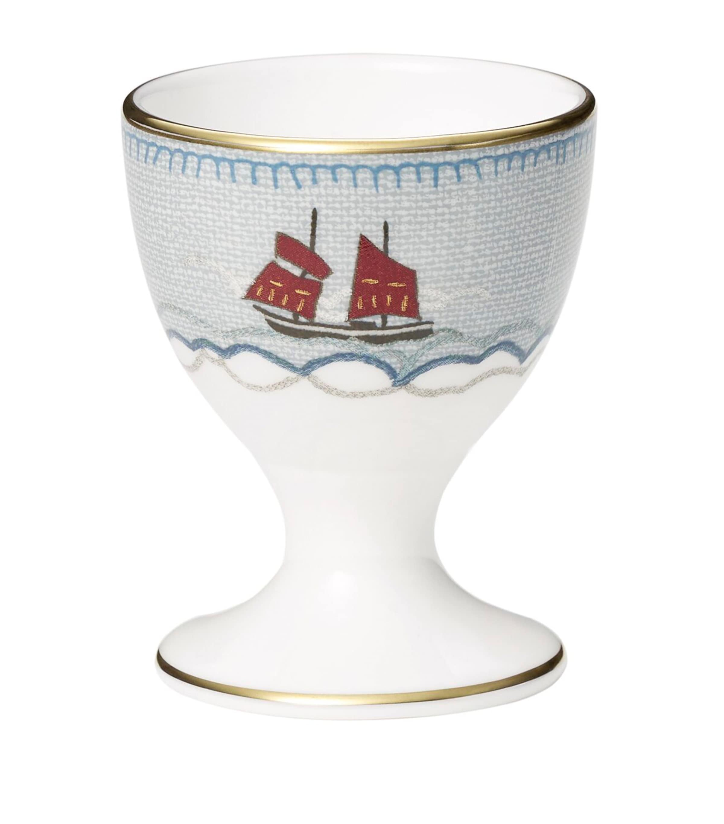 Wedgwood Sailor's Farewell egg cup made from fine bone china (British brand)