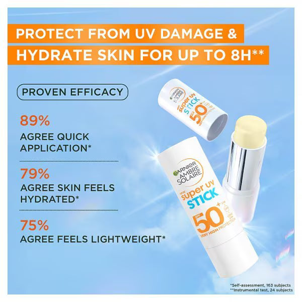 Garnier Ambre Solaire SPF 50+ sun stick 9g - British product
