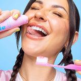 Pasta de dientes Hismile algodón de azúcar, tubo rosa, versión del Reino Unido