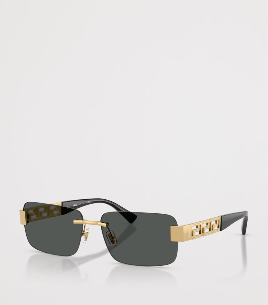 Versace metal rectangular sunglasses, UK version
