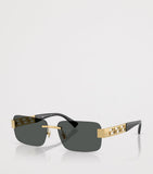 Versace metal rectangular sunglasses, UK version