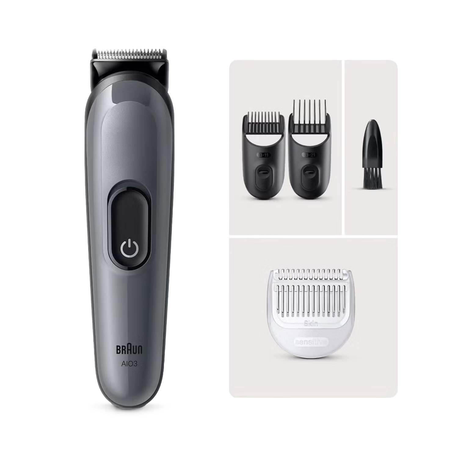 Braun beard trimmer Series 3 BT3420 black, UK version