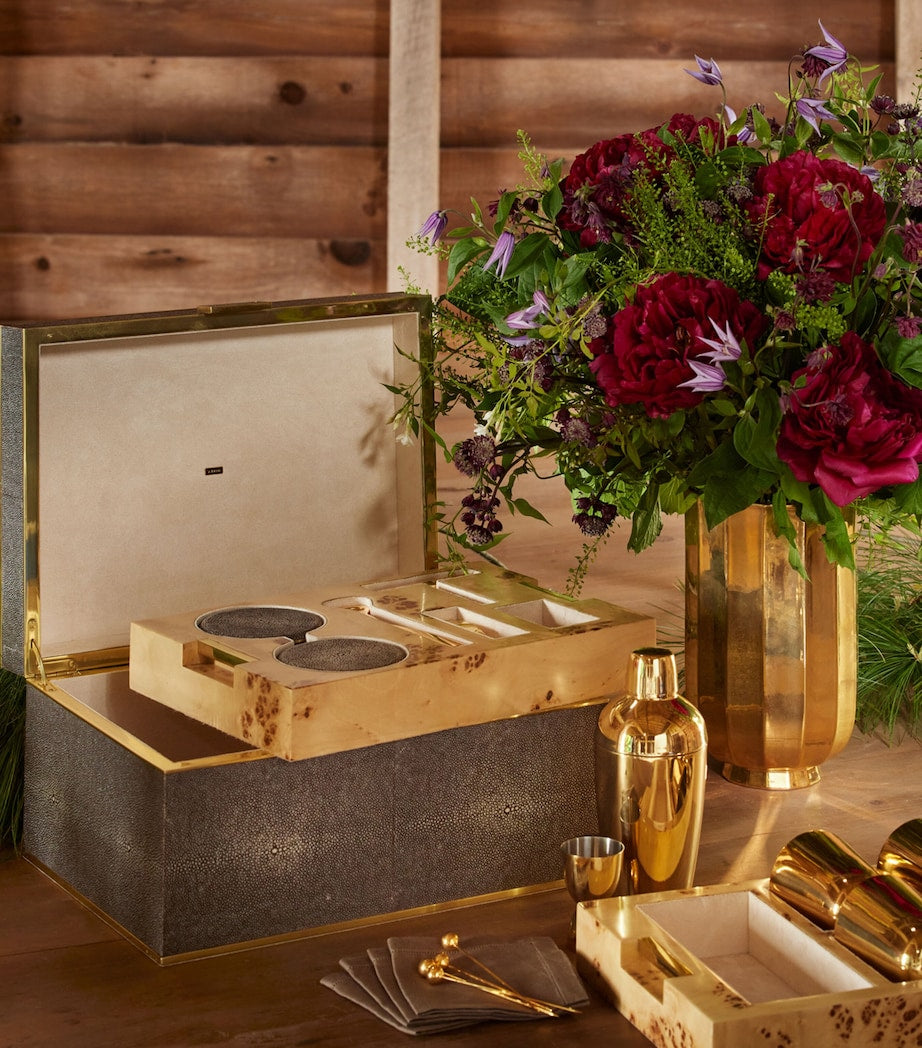 مجموعة Aerin Shagreen Classic Bar، مستوردة من المملكة المتحدة